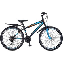 Feyza Design Erkek Dağ Bisikleti 26 Jant, 21 Vites, Siyah Mavi, Ümit 2668 Faster V