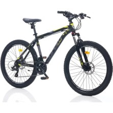 Feyza Design Dağ Bisikleti Erkek 26 Jant 21 Vites Siyah Sarı Gri, Hafif ve Dayanıklı