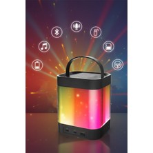 Tekvora Z9 Rgb Işıklı Karaoke Bluetooth Hoparlör | Mikrofonlu | Taşınabilir | USB Sd Fm