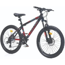 Feyza Design Dağ Bisikleti 27.5 Jant 21 Vites Siyah Kırmızı Gri 460H Md
