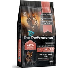 Pro Performance Motherbaby Somonlu ve Pirinçli Anne ve Yavru Kedi Maması 15 kg