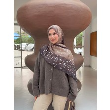 Mira İpek Ceylan Bambi Desenli Pamuk Soft Şal Trend Şal