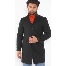 PLT9370 Dewberry Erkek Palto-Antrasit