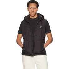 Guess Hafif Şişme Erkek Siyah Yelek M5RN21WCQA2-JBLK