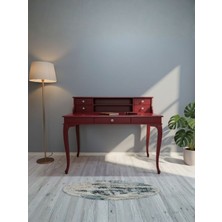 Gazzini Furniture Crown Fransız Still Raflı Ahşap Çalışma Masası 70X110