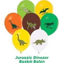 Parti Pera Jurassic Dinozor Baskılı Balon 5 Adet