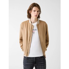 Guess Gj Suni Süet Bomber Erkek Bej Ceket M6RL0JWJ842-G1FE