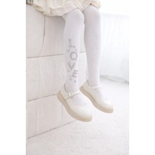 Gigi Giyim Love Işlemeli Kız Çocuk Külotlu Çorap