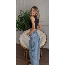 Stylish Loft Buz Mavi Baggy Jean