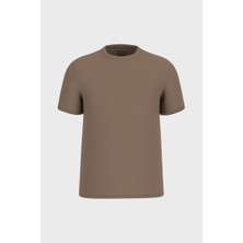 Guess Kısa Kollu Blake Dokulu Bisiklet Yaka Erkek Kahverengi T-Shirt  M6RP33KB170-G1DY