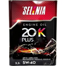 Motorx Selenia Wr Üstün Performans 5W-40 Motor Yağı 3.2 Litre
