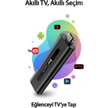 Tekvora 8k Android Tv Stick | Akıllı Tv Dönüştürücü | Dual Wifi + Bluetooth | Ultra Hızlı Yayın Deneyimi