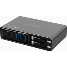 Powerology Univo 320W Gan Şarj Istasyonu Siyah