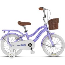 Feyza Design Kız Çocuk Bisikleti 16 Jant 1641 Stitch, 100-120 cm Boy, Eğlenceli ve Güvenli