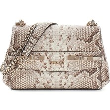 Guess Melinda Mini Dönüştürülebilir Çapraz Askılı Kapaklı Kadın Natural Omuz Çantası HWKG9933780-NAT