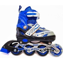 Top Rock Store Orijinal Işıklı Ayarlanabilir Çantalı 2 2 Metal Gövde Alıştırma Çocuk Pateni 30-33