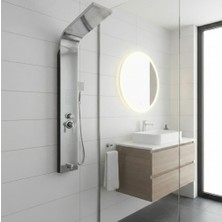 Piero Kuğu Inox(Gümüş) Duş Paneli, Dikey Duş Sistemi