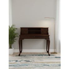 Gazzini Furniture Crown Fransız Still Raflı Ahşap Çalışma Masası 70X110