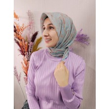 Nisa Butik Giyim Gül Baharı Desen Soft Eşarp