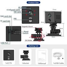 Okam Pro 5mp Wifili  Mini Kamera, Dahili 3000MAH Batarya, Pır Insan Algılama, Wıfı Güvenlik
