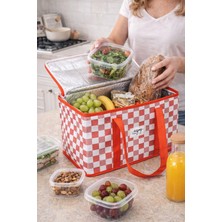 Arma House Isı Yalıtımlı Termos Piknik Çantası - Sıcak Soğuk Tutucu Kamp ve Plaj Çantası (35X20 Cm)