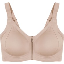 Koza İç Giyim Kadın Büyük Beden (Battal) Önden Fermuarlı Dikişsiz Lazer Sütyen