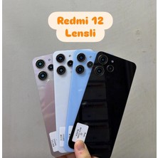 Azurtech Xiaomi Redmi 12 Arka Kapak Pil Kapağı Lensli