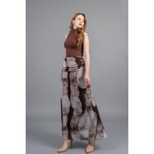 MissVina Brise Bel Detaylı Uzun Etek 6855