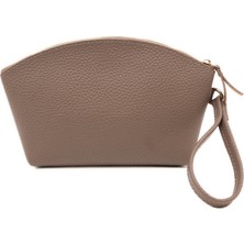 Yul Atelier Premium Metal Fermuarlı Makyaj Çantası Kalın Kırışmaz Suni Deri Organizer