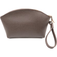 Yul Atelier Premium Metal Fermuarlı Makyaj Çantası Kalın Kırışmaz Suni Deri Organizer