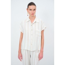 Love My Body Kısa Kollu Gömlek C.mavi 130L9072002