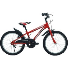 Feyza Design Kırmızı Çocuk Bisikleti, 20 Inç Jant, Vitessiz, V-Fren ile Güvenle Sürün