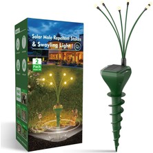 Peller Pro Güneş Enerjili Köstebek,yılan Kovucu  Sallanan LED Işıklı – Bahçe Koruma Sistemi