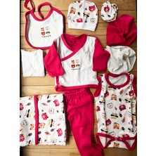 MİSİMOSİ Tatlı Hayvanlar Temalı Yenidoğan Kız BEBEK10 'lu Hastane Çıkışı -Fuşya