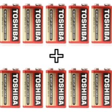 Sensör Modül Toshiba Heavy Duty 6F22KG 9 Volt 10'lu Özel Pil Paketi