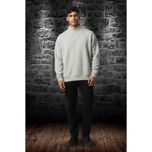 Black Steel Şal Yaka Selanik Örgü Erkek Sweatshırt