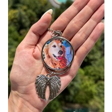 Kişiye Özel Evcil Hayvan Melek Anahtarlık