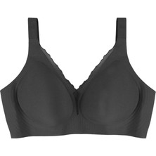 Koza İç Giyim Kadın Büyük Beden (Battal) Dikişsiz Tül Detaylı Lazer Sütyen