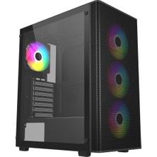 Fsp M220 650W 80+ 4X120MM Rgb Fan Temperli Cam USB 3.0 Mesh Atx Mid-Tower Gaming (Oyuncu) Kasa