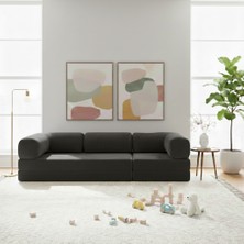 Nwin Home Linea Long 100x300 cm Modern Modüler Köşe Koltuk - Çok Amaçlı Yer Minderi Yatak Dinlenme Seti