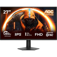 Aoc 27G50Z 27″ 260Hz(OC) 0.3ms Full Hd Freesync Fast IPS Oyuncu Monitörü