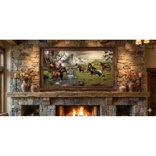 Believe Freedom Jakarlı Dokuma Goblen Dekoratif Çerçevesiz Pano Tablo 70*140