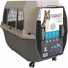M-Pets Transit Carrier Iata Tekerlekli Kedi ve Köpek Taşıma Çantası 92.5X66X61.1 cm Kahverengi Large
