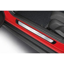 Fams Otomotiv Dacia Stepway 3D Krom + ABS Kapı Eşiği Koruma Exclusive Line 2008-2020 Arası 4 Prç P.çelik (Parlak)