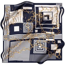 Aker Tivil Ipek Eşarp Lacivert  8992-921