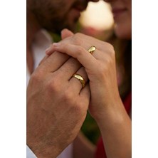 Zümrüt Sarraf 14 Ayar Altın 5 mm Bombeli Alyans