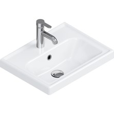 Turkuaz Seramik Turkuaz Frame Lavabo 50X38 Cm. Beyaz