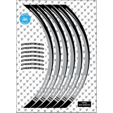 Grippatch Honda Forza 250 Jant Şeridi - Gri / Siyah