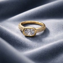 Xuping Kadın Baget Taşlı 14 K Yüzük