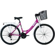 Feyza Design Şehir Bisikleti, 26 Jant, 21 Vites, Demir Çamurluk, Bagaj ve Sepetli